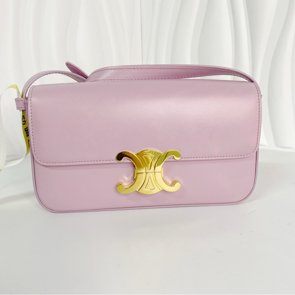 Celine Triomphe Ava Bag Shoulder Bag Women Purple